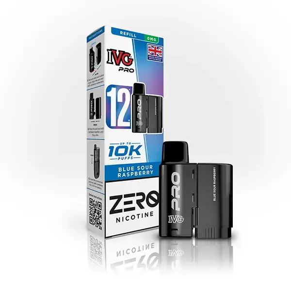 Blue Sour Raspberry IVG Pro 12 Prefilled Pod | 0mg